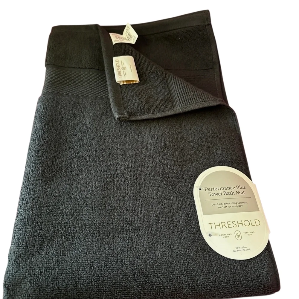 Performance Plus Black Bath Mat